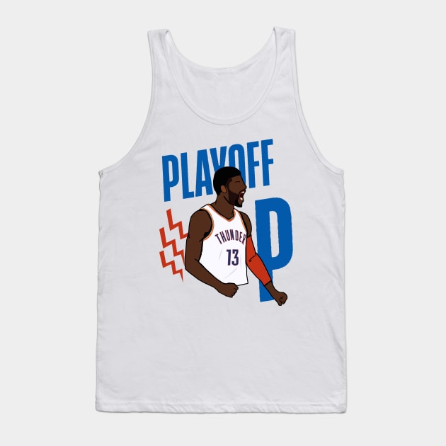 Paul George 'Playoff P' - Oklahoma City Thunder NBA Tank Top by xavierjfong